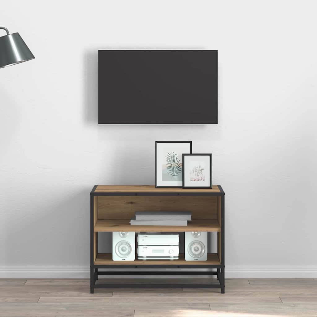 vidaXL Cabinet TV stejar artizanal 61 x 40 x 46 cm Lemn compozit