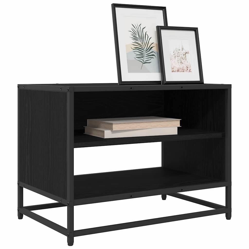 vidaXL TV-kast Zwart eiken 61 x 40 x 46 cm Bewerkt hout