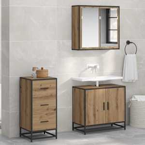 Strani šal Umetni hrast 35,5 x 35 x 76 cm