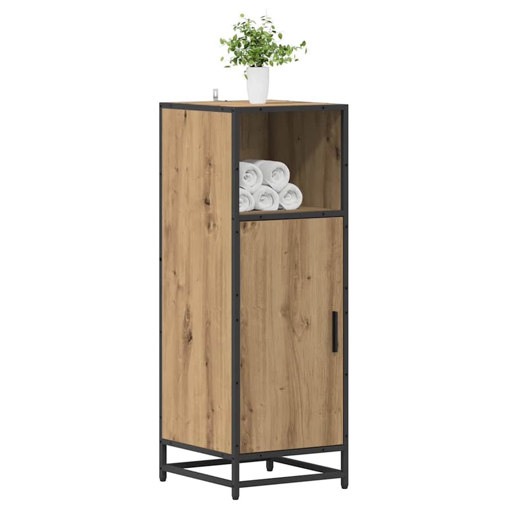 vidaXL Badkamer Kast artisanaal eikenkleurig 35 x 37,5 x 100 cm