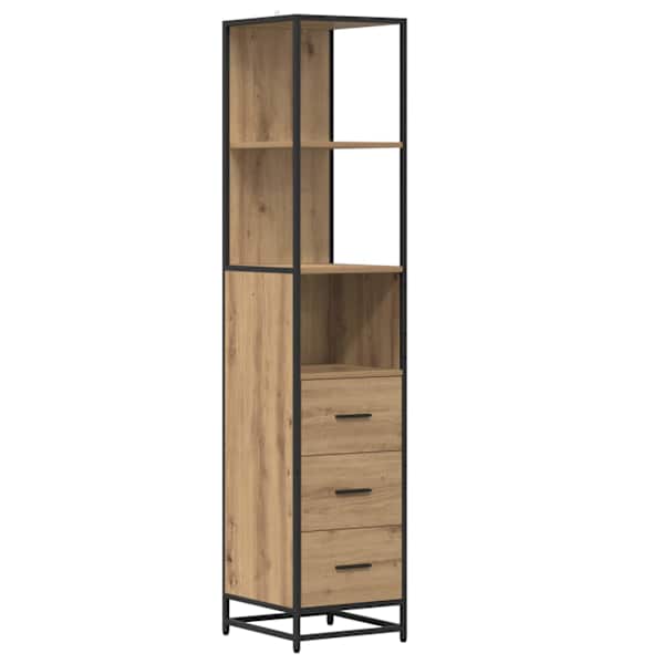 vidaXL Vannitoa m&ouml;&ouml;bleset K&auml;sit&ouml;&ouml;puu 35 x 37,5 x 166 cm Tehispuit