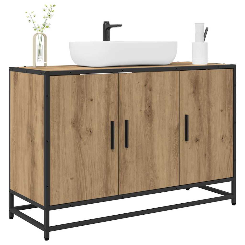 vidaXL Badkamertenk te kast artisanaal eikenkleurig 90 x 33 x 60 cm