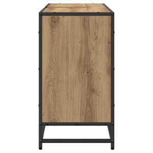 Koupelnová skříň s úložištěm Artisanový dub 90 x 33 x 60 cm - obrázek 7