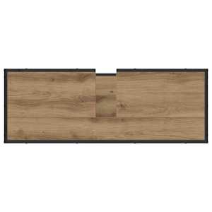Koupelnová skříň s úložištěm Artisanový dub 90 x 33 x 60 cm - obrázek 9