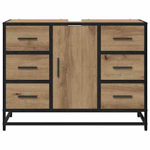 Koupelnová skříň se zásuvkou Artisanový dub 80 x 33 x 60 cm - obrázek 6