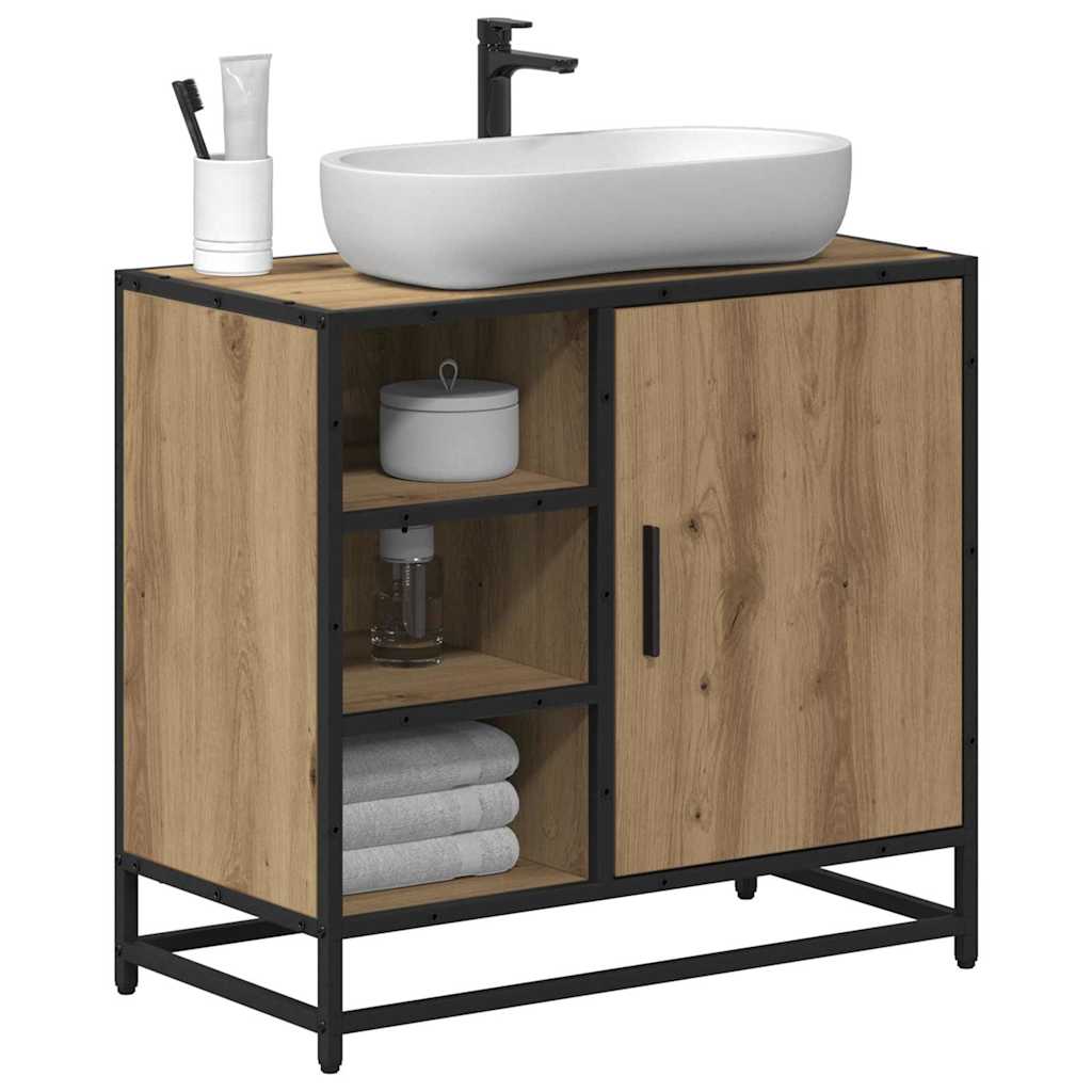 vidaXL Badkamertenk te kast artisanaal eikenkleurig 65 x 33 x 60 cm