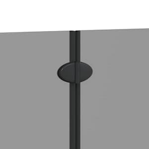Závěs pro sprchu Černá 130 x 138 cm ESG sklo a hliník - obrázek 9