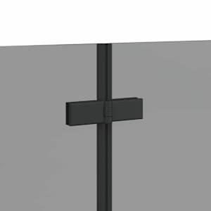 Závěs pro sprchu Černá 120 x 68 x 130 cm ESG sklo a hliník - obrázek 8