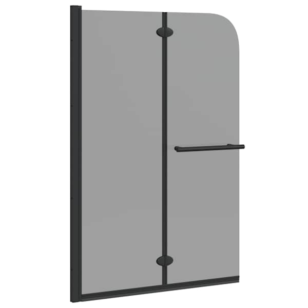vidaXL Du&scaron;i Kest Must 120 x 140 cm ESG Klaas ja Alumiinium