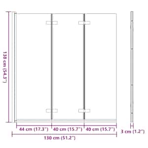 Závěs pro sprchu Zlatá 130 x 138 cm ESG sklo a hliník - obrázek 12