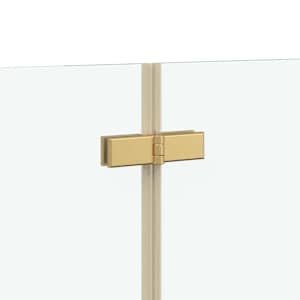 Závěs pro sprchu Průhledná a zlatá 95 x 140 cm - obrázek 6