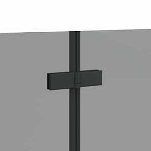 Závěs pro sprchu Černá 130 x 138 cm ESG sklo a hliník - obrázek 9