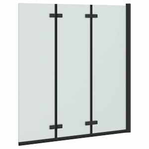 Závěs pro sprchu Černá 130 x 138 cm ESG sklo a hliník - obrázek 7