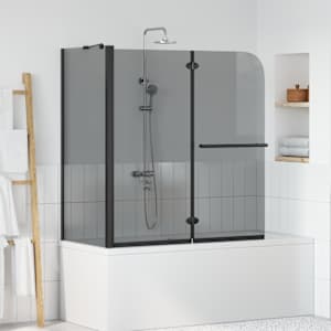 Skládací sprchový rám Tmavě průhledné 120 x 67 x 129 cm - obrázek 1