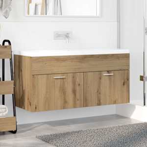 Skříňka pod umyvadlo se dveřmi Artisanový dub kompozitní dřevo - obrázek 4