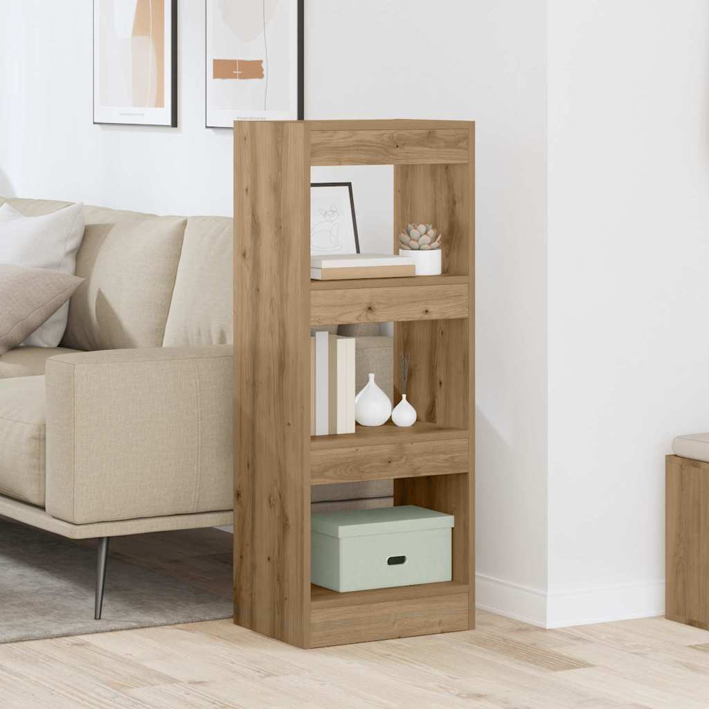 vidaXL Dulap pentru cărți stejar artizanal 40 x 30 x 103 cm