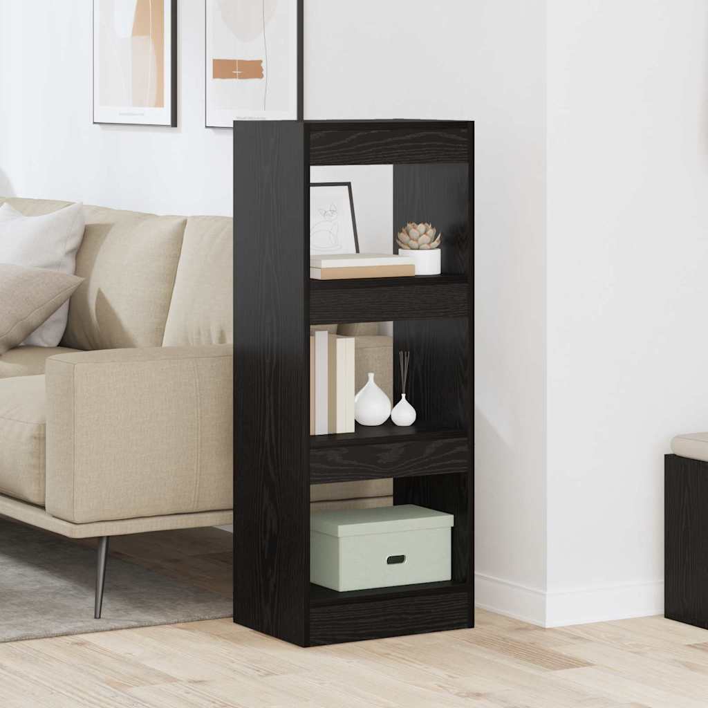 vidaXL Dulap pentru cărți Stejar negru 40 x 30 x 103 cm Lemn compozit