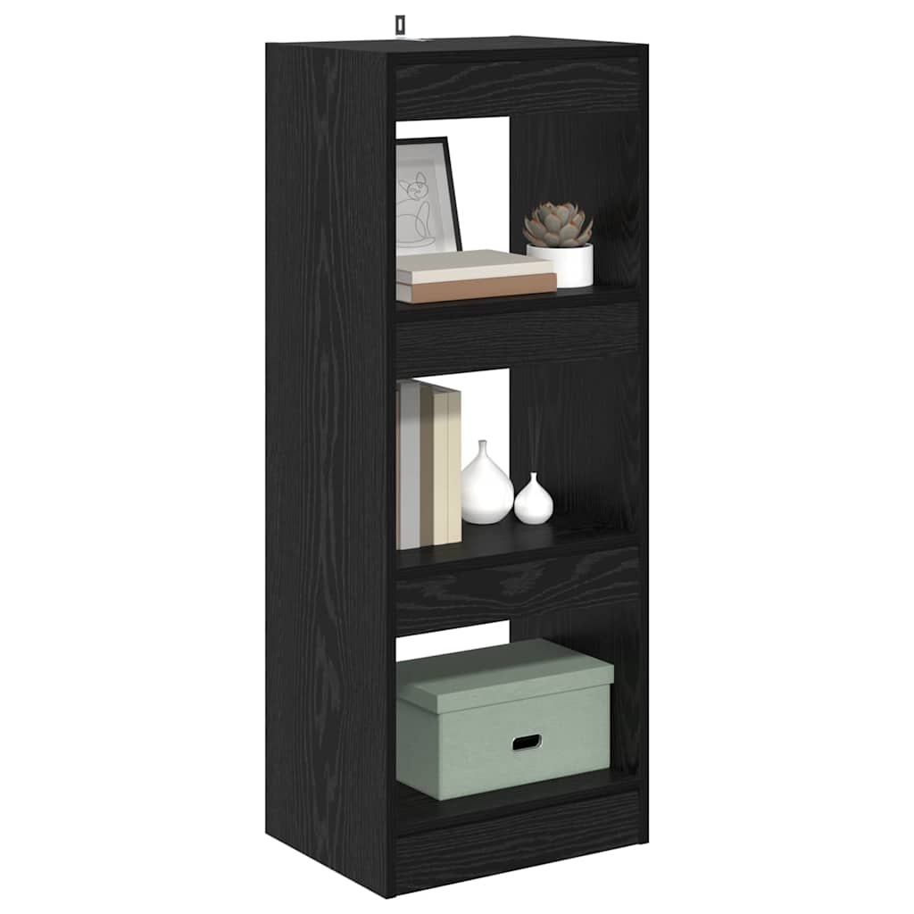 vidaXL Boekenkast Zwart eiken 40 x 30 x 103 cm Bewerkt hout