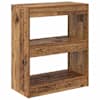 vidaXL Raamaturiiul 2 tasandit 60 x 30 x 72 cm Tehispuit Vana puit