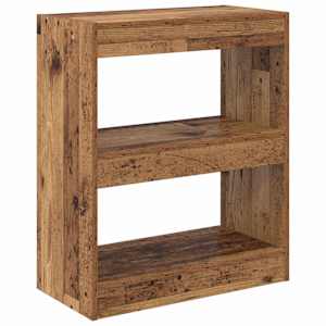 vidaXL Raamaturiiul 2 tasandit 60 x 30 x 72 cm Tehispuit Vana puit