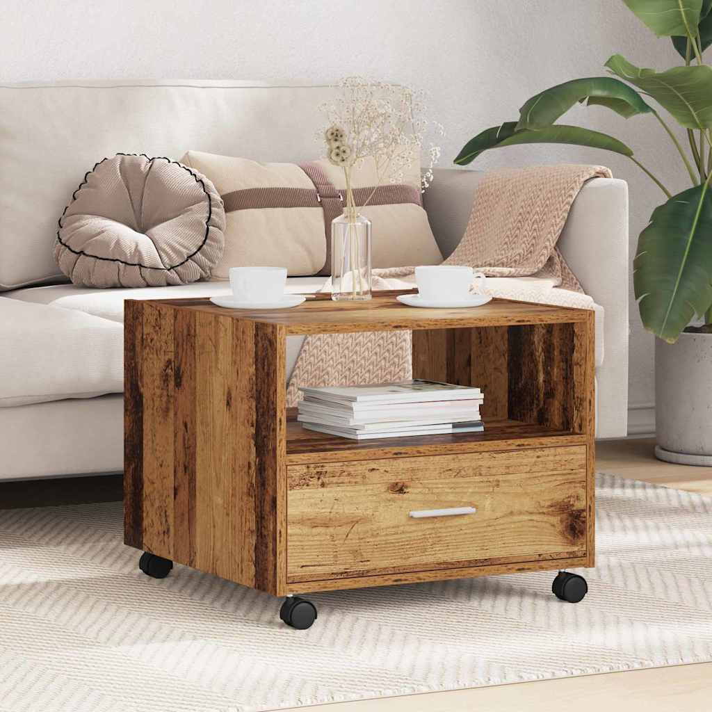vidaXL Masă de cafea Lemn vechi 55 x 55 x 45 cm Lemn compozit
