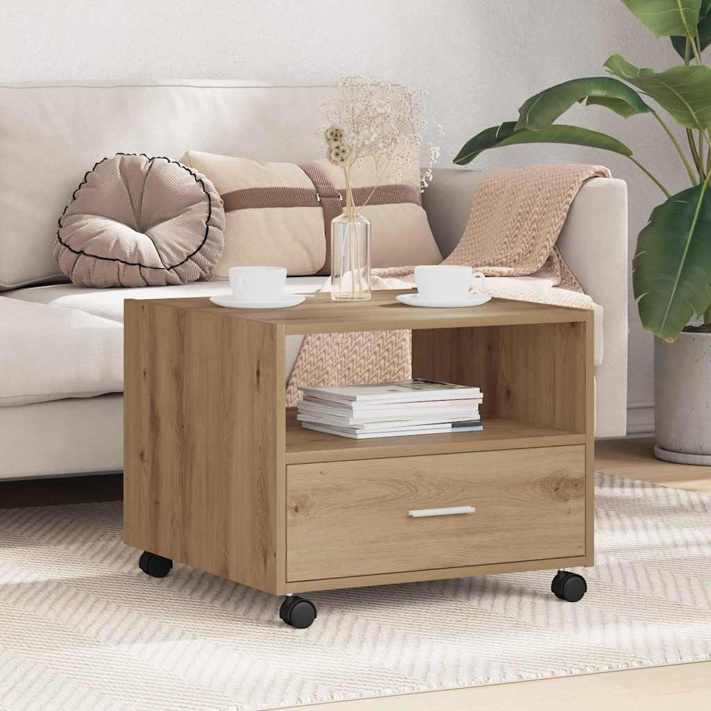 vidaXL Masă de cafea stejar artizanal 55 x 55 x 45 cm Lemn compozit