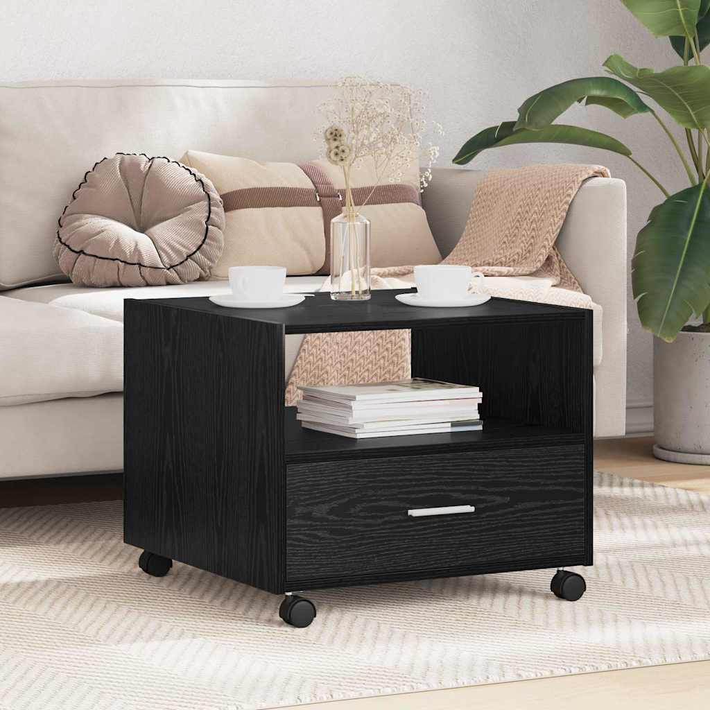 vidaXL Masă de cafea Stejar negru 55 x 55 x 45 cm Lemn compozit