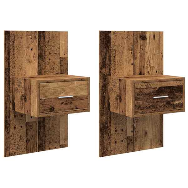 vidaXL &Ouml;&ouml;lambi kapp 2 tk Vana puit 50 x 32,5 x 80cm Tehispuit