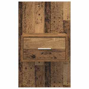 Noční skříňka se zásuvkou 2 pcs Staré dřevo 50 x 32,5 x 80cm - obrázek 7