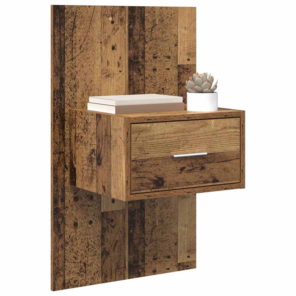 vidaXL Bedkast 2 pcs Oud hout 48.5 x 32.5 x 80 cm Bewerkt hout