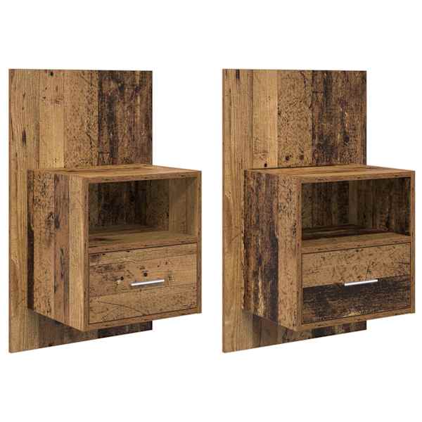 vidaXL &Ouml;&ouml;lambi kapp 2 tk Vana puit 50 x 32.5 x 80cm Tehispuit