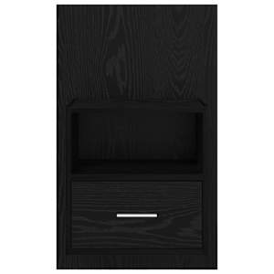 Noční skříňka 2 pcs Černý dub 50 x 32.5 x 80cm kompozitní dřevo - obrázek 7
