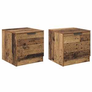 vidaXL Voodikapp 2 tk Vana puit 40 x 39 x 40cm Tehispuit