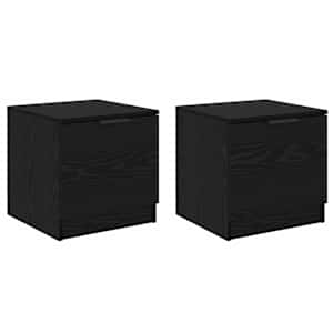 Zásuvka pod postel se zásuvkou 2 pcs Černý dub 40 x 39 x 40cm - obrázek 2