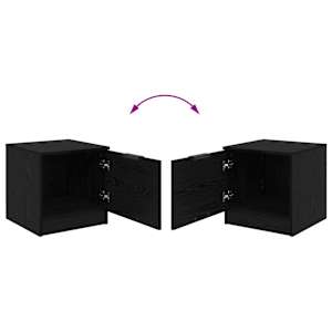 Zásuvka pod postel se zásuvkou 2 pcs Černý dub 40 x 39 x 40cm - obrázek 12