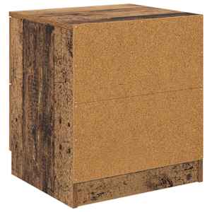 Noční skříňka 2 pcs Staré dřevo 45 x 39 x 50cm kompozitní dřevo - obrázek 9