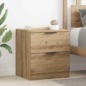 Nočna omarica 2 pcs Umetni hrast 45 x 39 x 50cm Konstruiran les