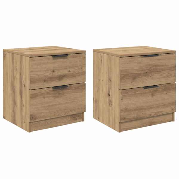 vidaXL &Ouml;&ouml;lambi kapp 2 tk K&auml;sit&ouml;&ouml;puu 45 x 39 x 50cm Tehispuit