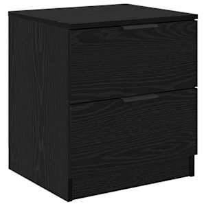 Noční skříňka 2 pcs Černý dub 45 x 39 x 50cm kompozitní dřevo - obrázek 6