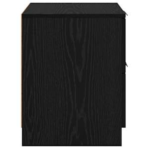 Noční skříňka 2 pcs Černý dub 45 x 39 x 50cm kompozitní dřevo - obrázek 8