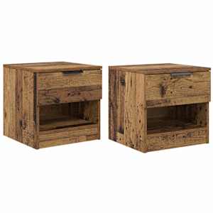Zásuvka pod postel se zásuvkou 2 pcs Staré dřevo 40 x 39 x 40cm - obrázek 2