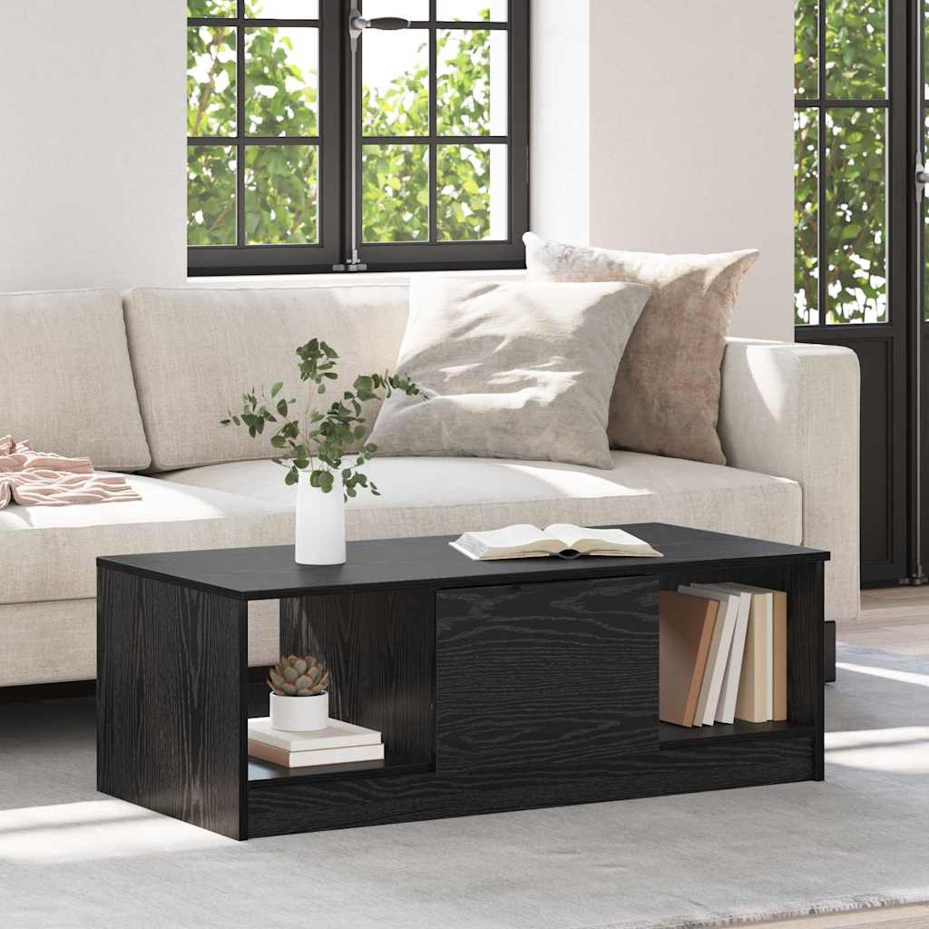 vidaXL Masă de cafea Stejar negru 100 x 50 x 36 cm Lemn compozit