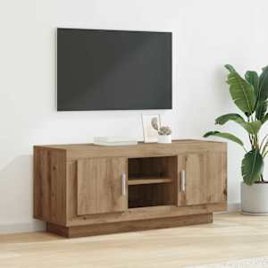 Televizní skříň 102 x 35 x 45 cm Artisanový dub - obrázek 1