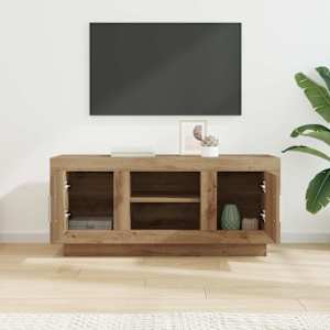 Televizní skříň 102 x 35 x 45 cm Artisanový dub - obrázek 4