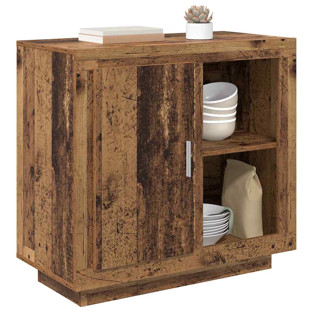 vidaXL Dressoir Oud hout 40 x 80 x 75 cm Bewerkt hout
