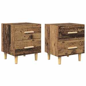 Zásuvka pod postel 2 pcs Staré dřevo 40 x 35 x 47,5 cm - obrázek 2