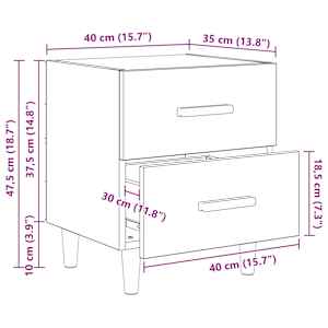 Zásuvka pod postel 2 ks Artisanový dub 40 x 35 x 47,5 cm - obrázek 15