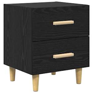 vidaXL Voodikapp Must tamm 40 x 35 x 47.5cm Tehispuit