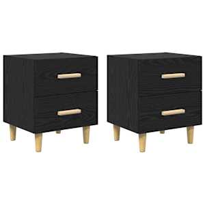Zásuvka pod postel 2 pcs Černý dub 40 x 35 x 47,5 cm - obrázek 2