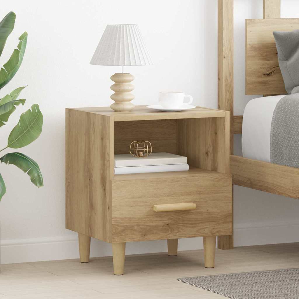 vidaXL Dulap de noapte cu sertar stejar artizanal 40 x 35 x 47.5 cm
